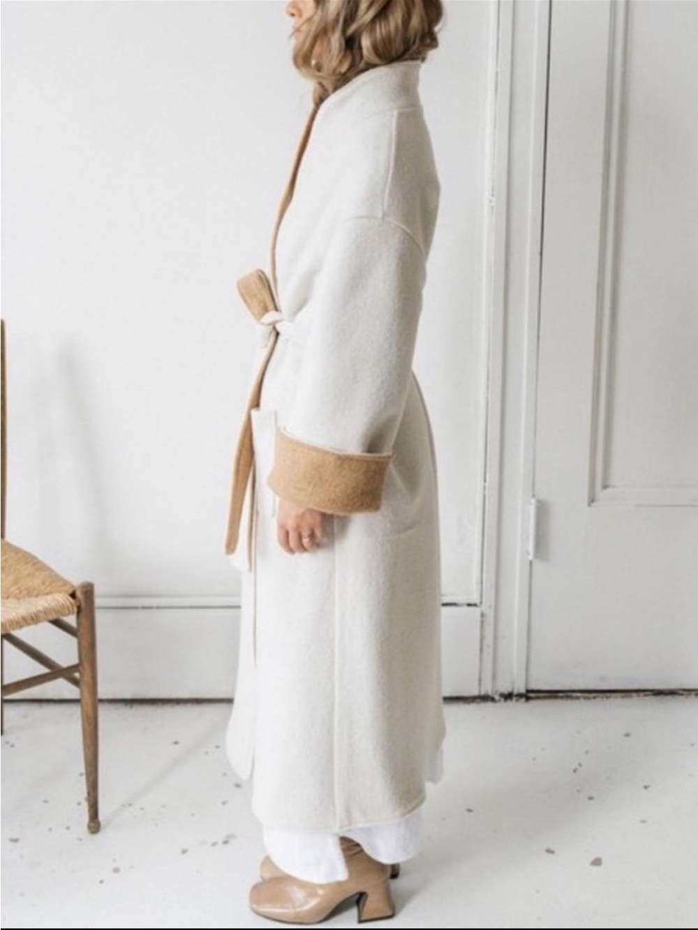 Harly Jae Wool Wrap Coat - Picture 2 of 9